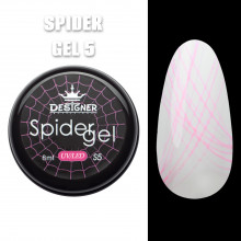 Кольорове павутинка Spider Gel Designer, 8 мл, Рожевий S5