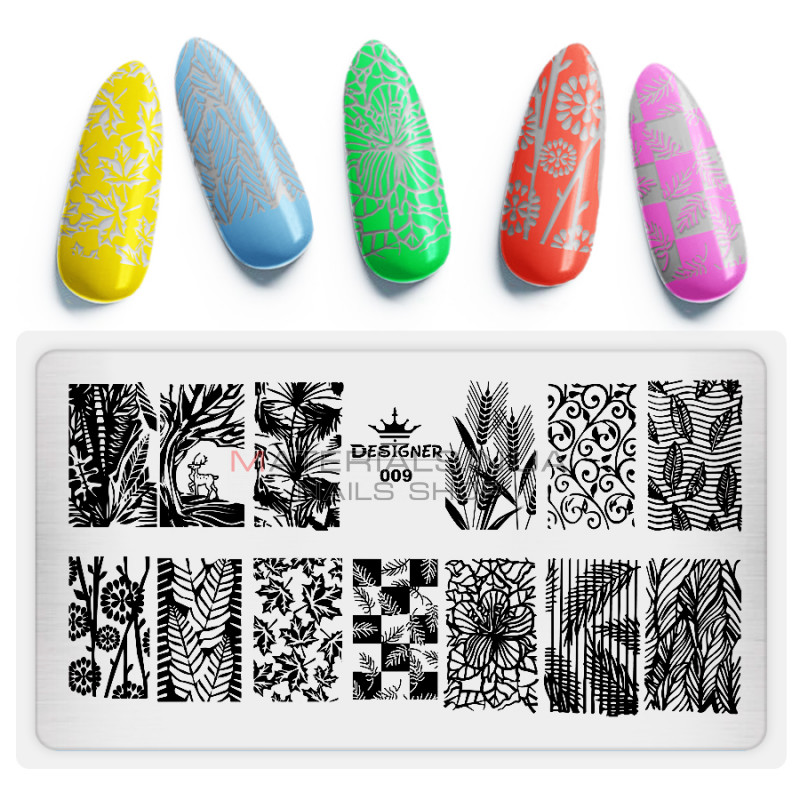 Диск для стемпінгу Designer металевий (12x6 см) №009 Диск для стемпінгу Designer металевий (12x6 см) №009