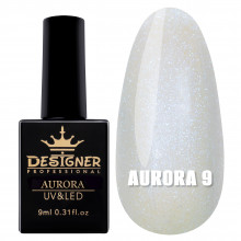 Гель-лак для дизайна Aurora Designer c эффектом втирки, 9 мл. №9