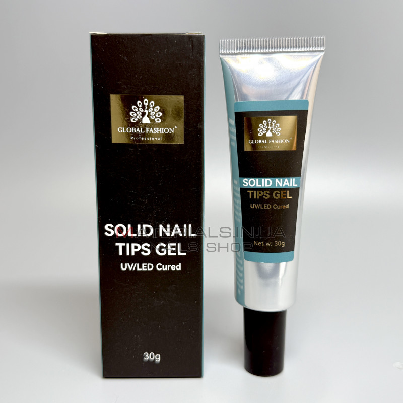 Гель для гелевих типів Global Fashion Extension UV Gel For Tips Clear, 30 г Гель для гелевих типів Global Fashion Extension UV Gel For Tips Clear, 30 г