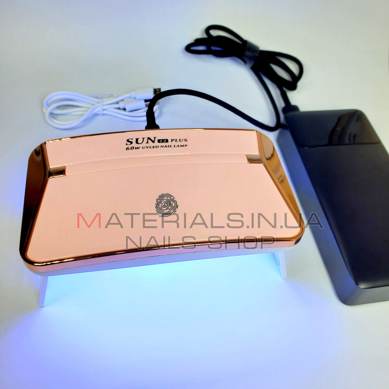 UV LED Лампа Sun 12 plus, 60Вт працює від Power Bank