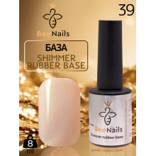 База для нігтів Shimmer rubber base Bee Nails №39