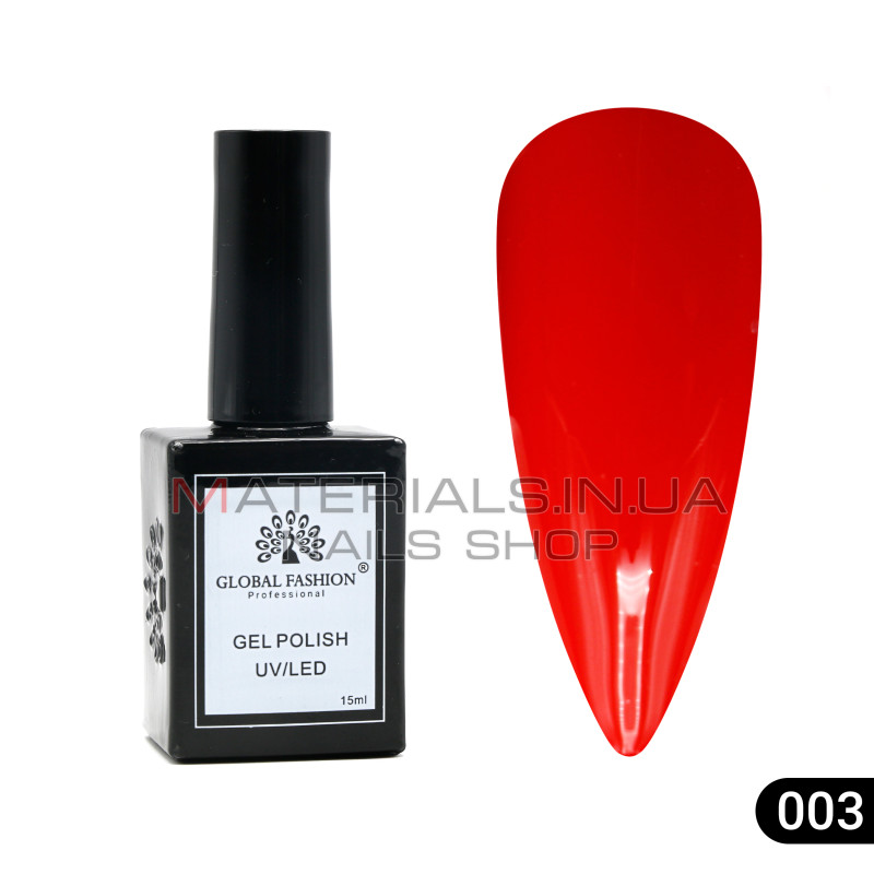 Гель лак Global Fashion, Gel polish 15 ml, 03