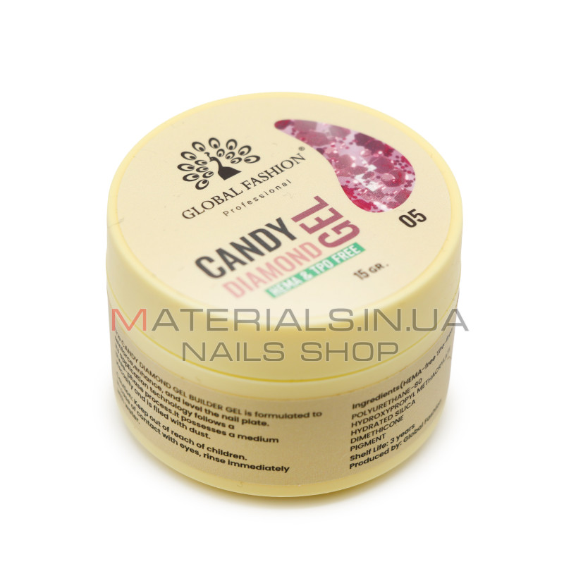 Гель для моделювання нігтів 15 г, Diamond Builder Gel 05