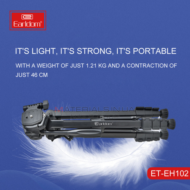 Tripod Multifunctional 1.48m Earldom ET-EH102 with phone holder Tripod Multifunctional 1.48m Earldom ET-EH102 with phone holder