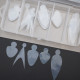 Nail Molds Mini Box 2, 60 шт. (5 форм) - Силіконові молди для верхніх форм та французького манікюру Дизайнер