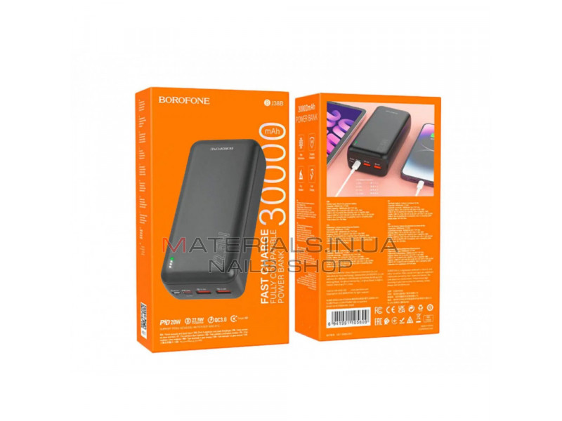 Power Bank | 30000 mAh | 20W | — Borofone BJ38B