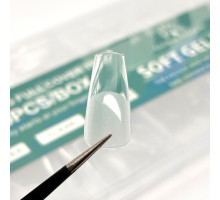 Типси гелеві Soft Gel Tips, 600 шт., Балерина короткі