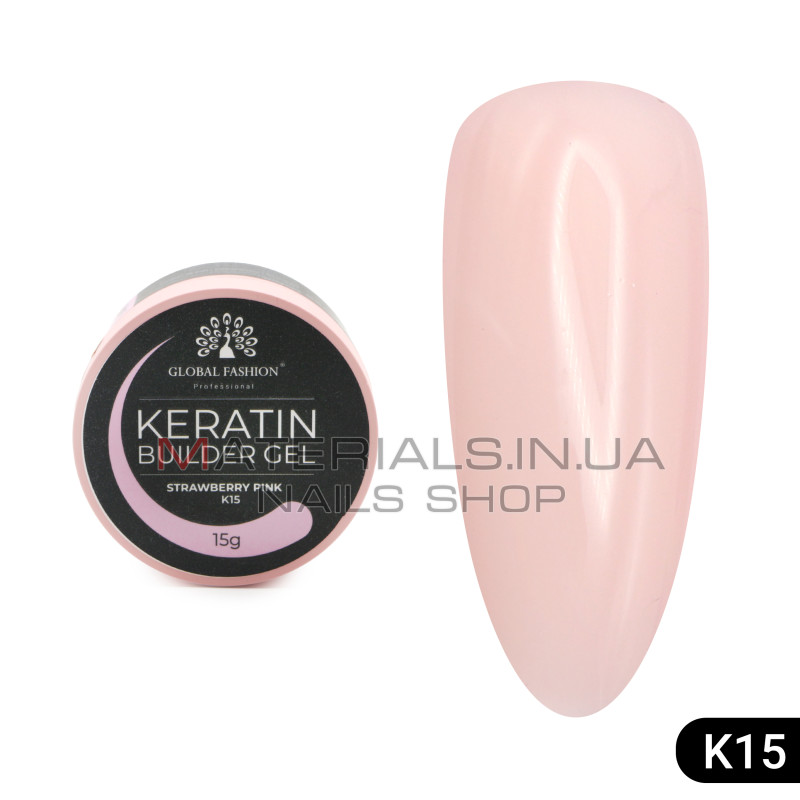 KERATIN BUILDER GEL, Global Fashion, 15 g, K15