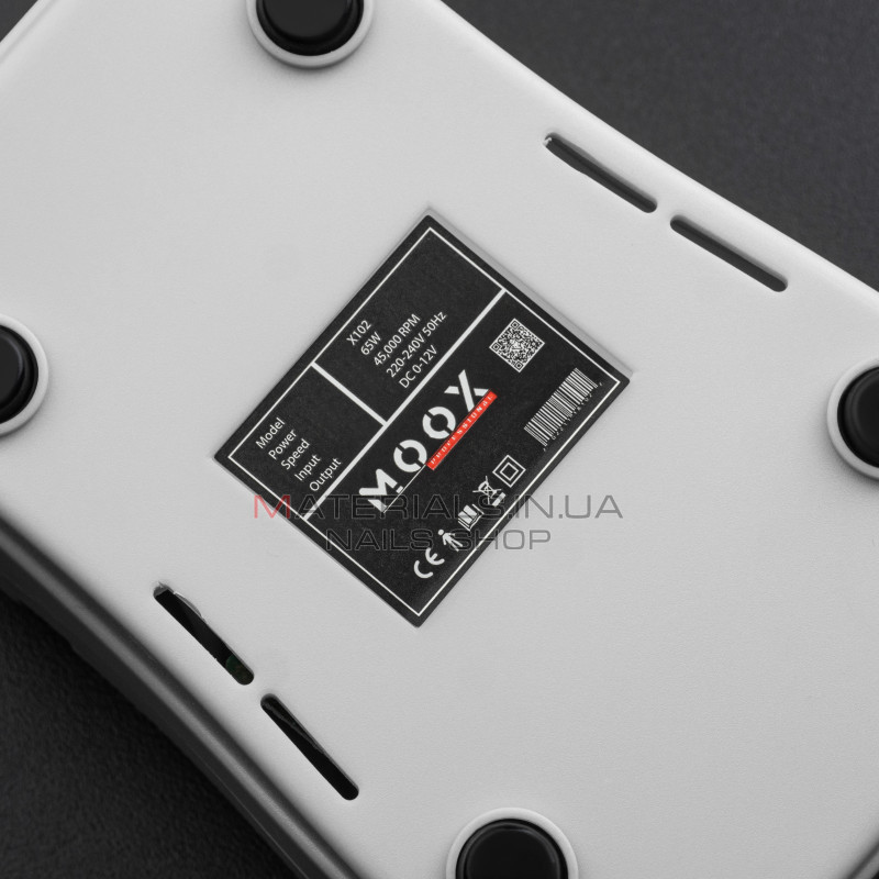 Фрезер Мокс X102 (Білий) на 45 000 об/хв. та 65W. для манікюру та педикюру Фрезер Мокс X102 (Білий) на 45 000 об/хв. та 65W. для манікюру та педикюру