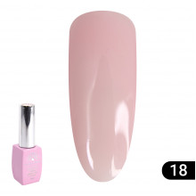 Кольорова френч база для гель лаку Global Fashion, Color French Base Coat 8 мл, 18