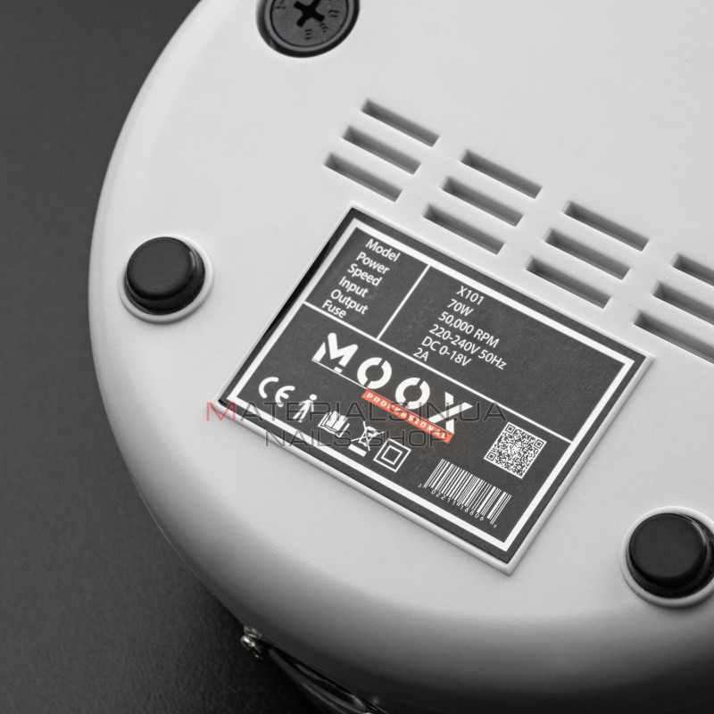 Фрезер Мокс X101 (Білий) на 50 000 об/хв. та 70W. для манікюру та педикюру Фрезер Мокс X101 (Білий) на 50 000 об/хв. та 70W. для манікюру та педикюру