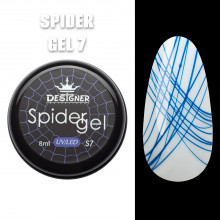 Кольорове павутинка Spider Gel Designer, 8 мл, Синій S7