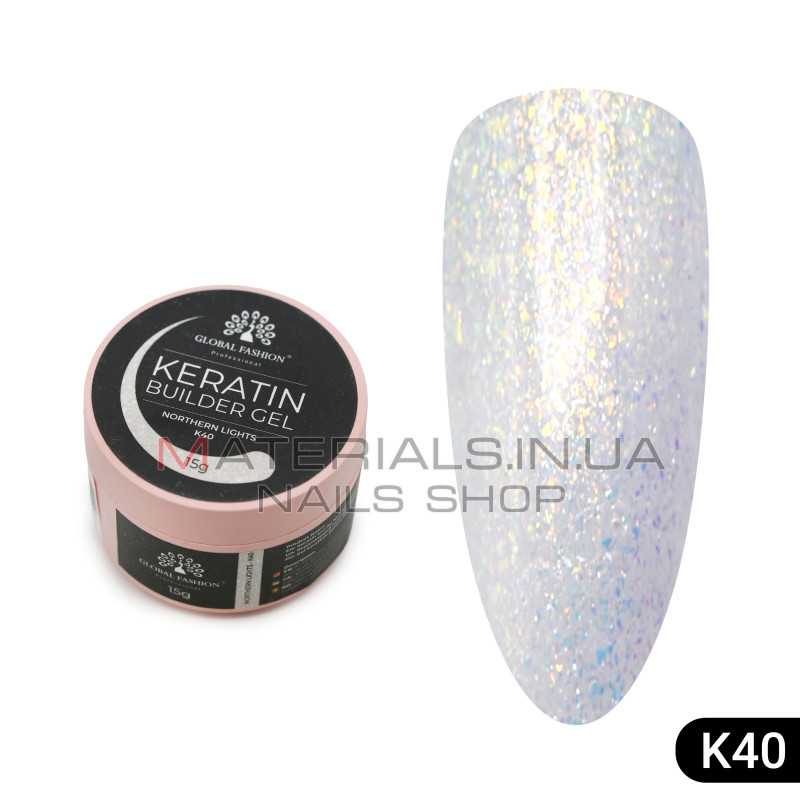 KERATIN BUILDER GEL, Global Fashion, 15 g, K40