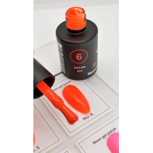 Гель-лак неоновый для ногтей Bee Nails neon gel polish, №06