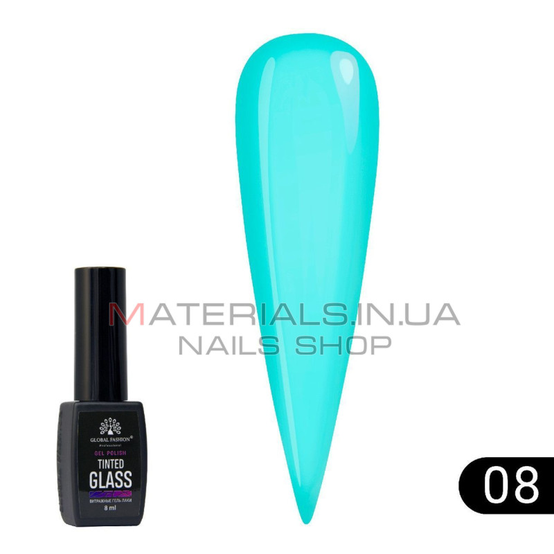 Витражный гель-лак Global Fashion Tinted Glass №8, 8 мл