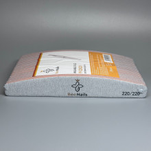 Упаковка пилок Bee Nails - серая, лодочка 220/220 грит (24шт)