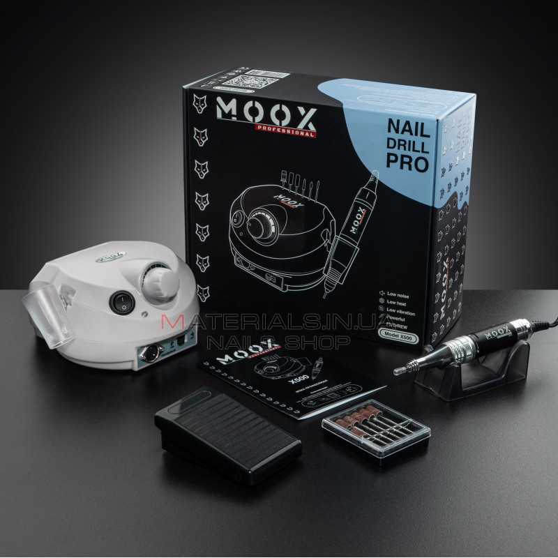 Фрезер Мокс X500 (Light Blue) на 45 000 об/хв. та 65W. для манікюру та педикюру Фрезер Мокс X500 (Light Blue) на 45 000 об/хв. та 65W. для манікюру та педикюру