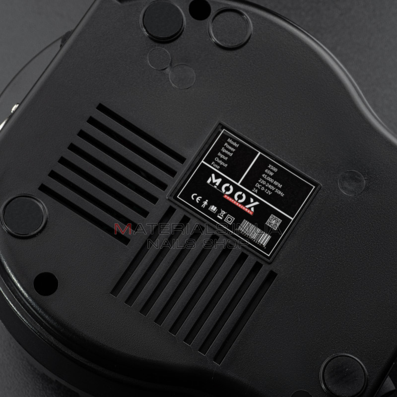 Фрезер Мокс X500 (Чорний) на 45 000 об/хв. та 65W. для манікюру та педикюру
