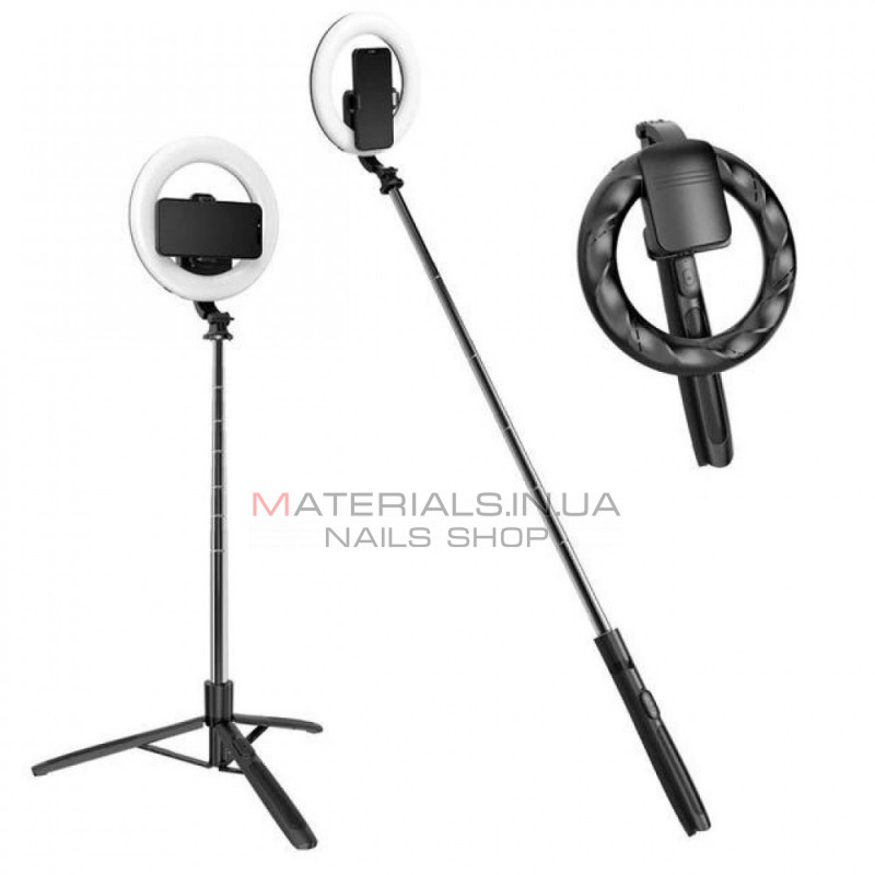 Лампа кольцевая комплект LED 20 cm 8" Q05S 80 pcs 3000K-6500K batter with tripod stand Лампа кольцевая комплект LED 20 cm 8" Q05S 80 pcs 3000K-6500K batter with tripod stand