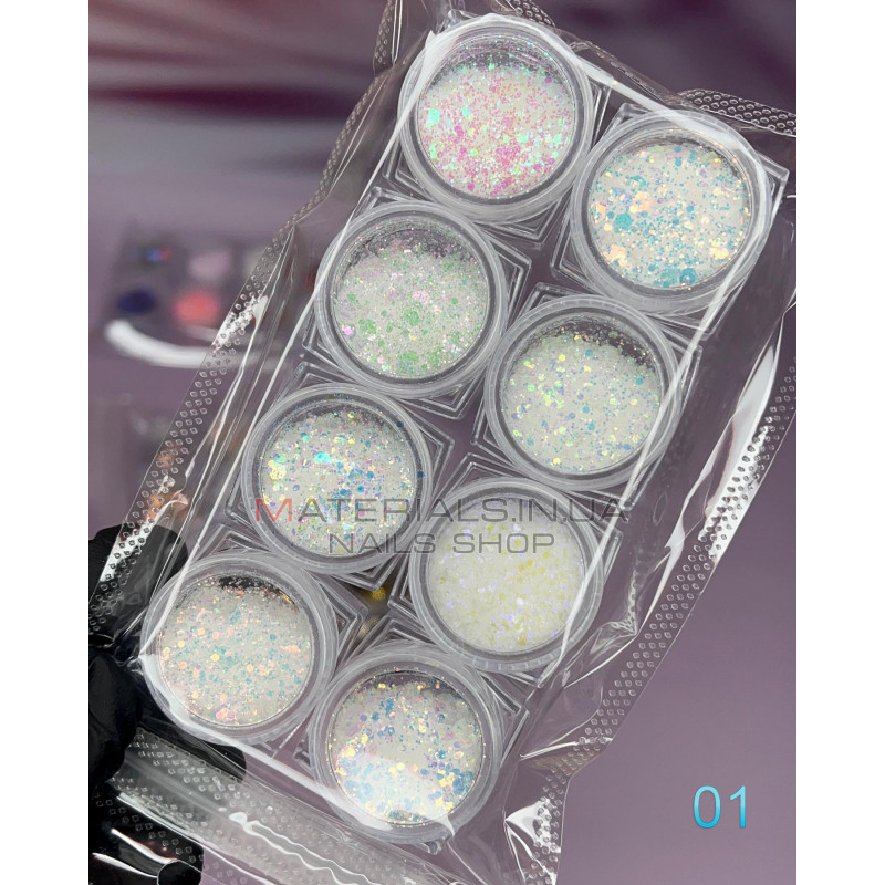 Набор декора для дизайна ногтей Starlet Professional, 10шт, №01 Набор декора для дизайна ногтей Starlet Professional, 10шт, №01