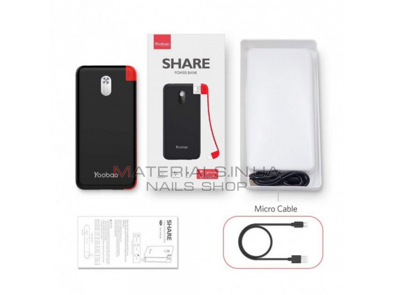 §Power Bank 10000 mAh — Yoobao S10K — Black