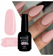 Жидкий акригель для ногтей Starlet Professional, 15 мл, Soft Pink