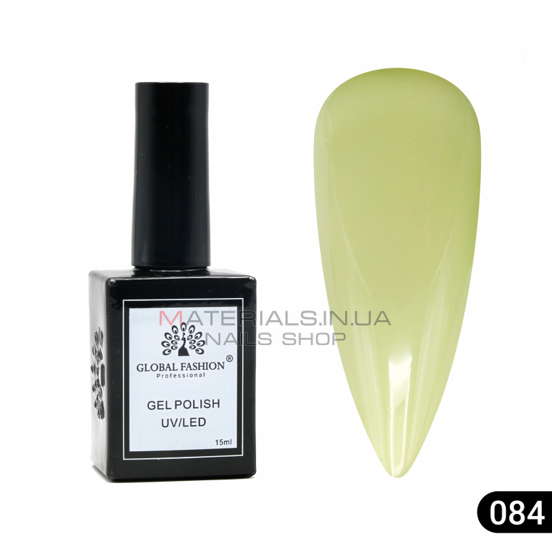 Гель лак Global Fashion, Gel polish 15 ml, 84
