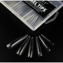 Типсы гелевые Starlet Professional Soft Gel Tips 2, 240 шт., экстра длинный стилет, прозрачные