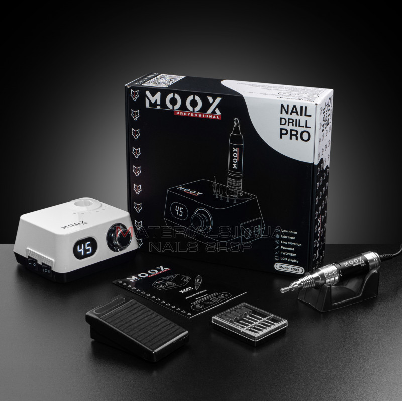 Фрезер Мокс X503 (Білий) на 45 000 об/хв. та 70W. для манікюру та педикюру Фрезер Мокс X503 (Білий) на 45 000 об/хв. та 70W. для манікюру та педикюру