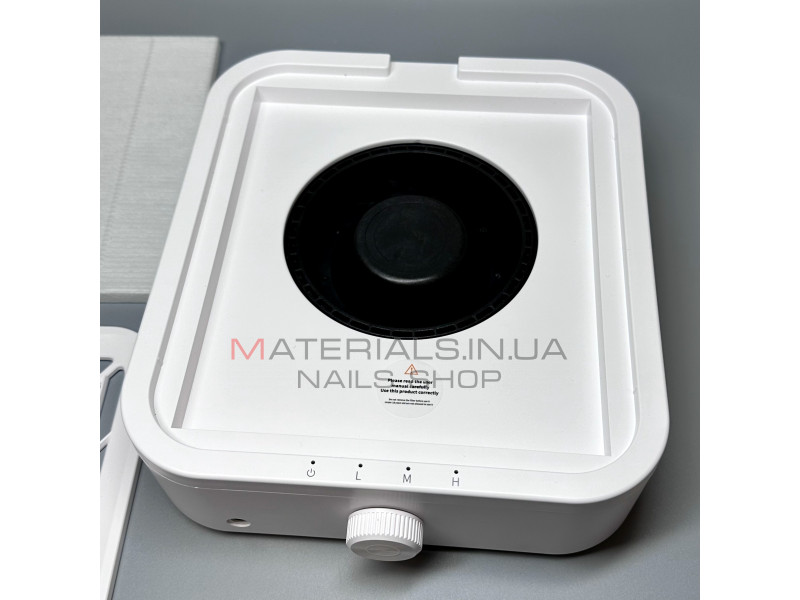 Витяжка для манікюру Global Fashion GF007 із НЕРА-фільтром 180 Вт 25.5х21.5х7 см колір білий