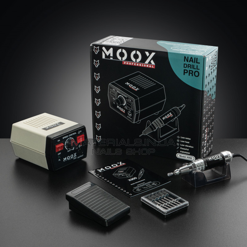 Фрезер Мокс X900 на 55 000 об/хв. та 80W. для манікюру та педикюру Фрезер Мокс X900 на 55 000 об/хв. та 80W. для манікюру та педикюру