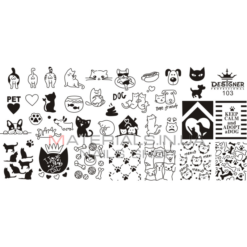 Диск для стемпінгу Designer металевий (12x6 см) №103