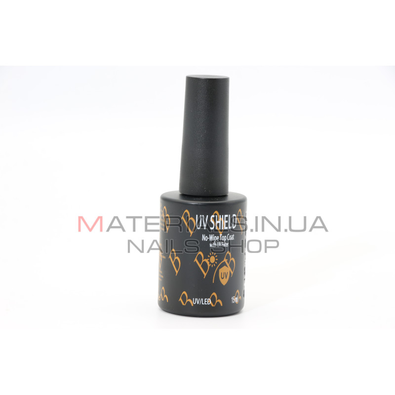 Топ із УФ-захистом UV SHIELD No-Wipe Top Coat Bee Nails (15 мл)