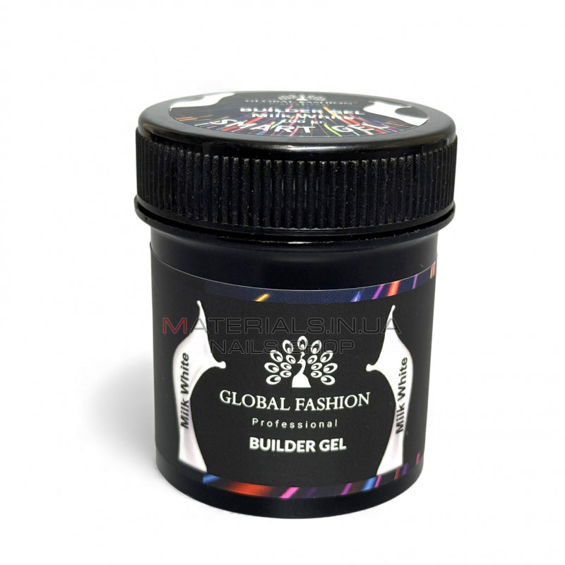 Молочний гель для моделювання нігтів, двофазний, Smart Gel 100 г