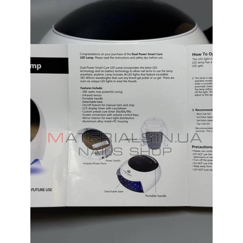 Професійна лампа для манікюру UV LED Global Fashion NLS10 268 Вт
