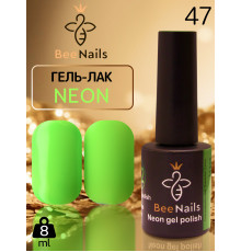 Гель-лак неоновий для нігтів Bee Nails neon gel polish, №47