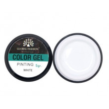 Гель фарба Global 5 ml білий 1шт K14