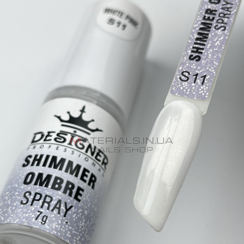 Shimmer Ombre Spray (7 г.) S11 - спрей пудра з шимером Дизайнер для створення омбре на нігтях