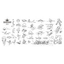 Диск для стемпінгу Designer металевий (12x6 см) №231