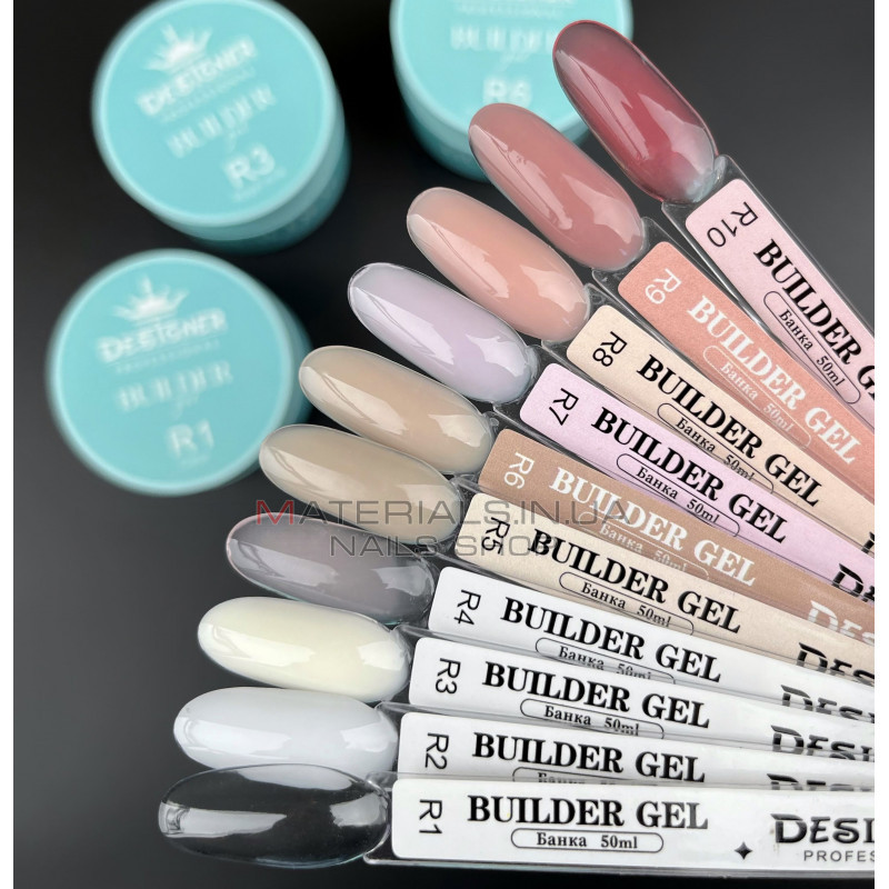 Builder Gel 55 мл., Дизайнер (Моделирующий гель) R10 Pink Topaz