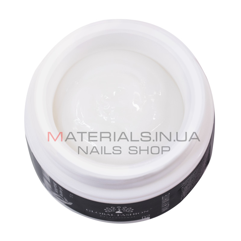Скульптурний гель SCULPTURE BUILDER GEL 15 гр, MILKY WHITE №02