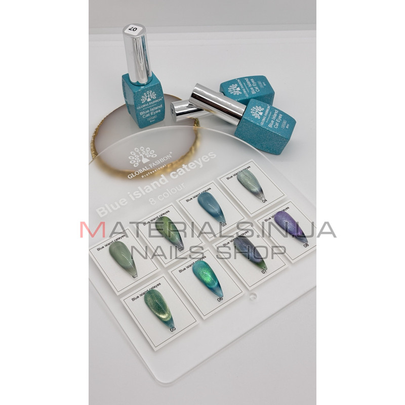 Гель-лак Blue Island Cat Eyes №02 Global, 8ml