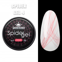 Кольорове павутинка Spider Gel Designer, 8 мл, Малиновий S4