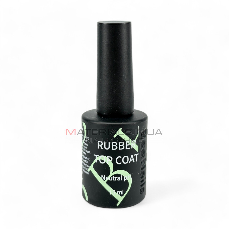 Rubber top coat, Natural pH, Bee Nails, 15мл Rubber top coat, Natural pH, Bee Nails, 15мл
