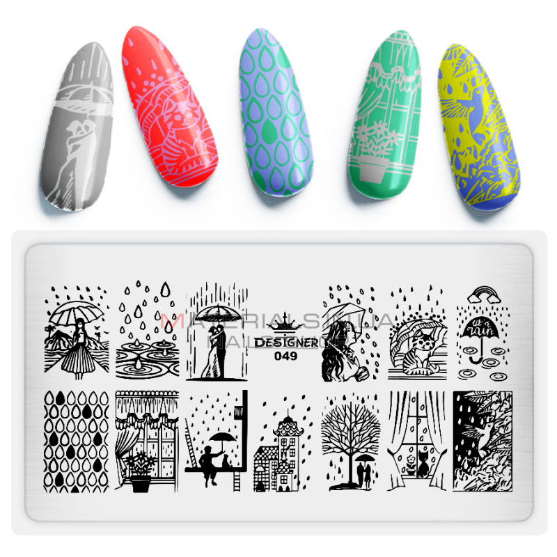 Диск для стемпінгу Designer металевий (12x6 см) №049 Диск для стемпінгу Designer металевий (12x6 см) №049