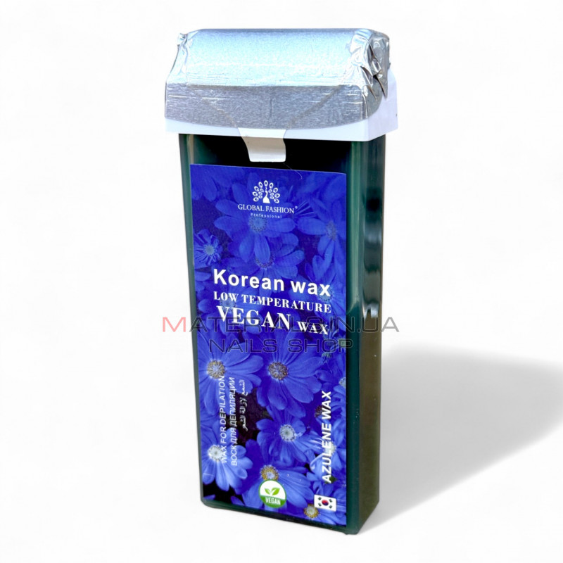 Воск в кассете для депиляции Korean Wax Global Fashion, низкотемпературный, Азулен Воск в кассете для депиляции Korean Wax Global Fashion, низкотемпературный, Азулен