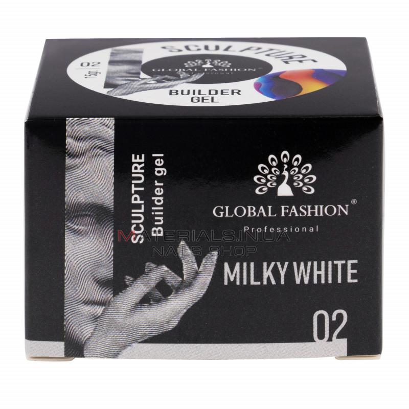 Скульптурний гель SCULPTURE BUILDER GEL 15 гр, MILKY WHITE №02 Скульптурний гель SCULPTURE BUILDER GEL 15 гр, MILKY WHITE №02
