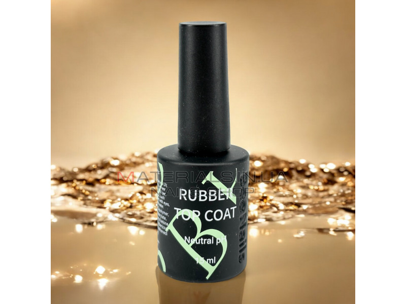 Rubber top coat, Natural pH, Bee Nails, 15мл