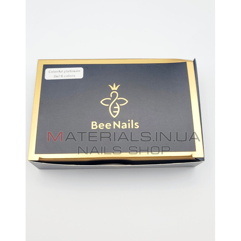 Гель із глітером Bee Nails, набір 6 шт